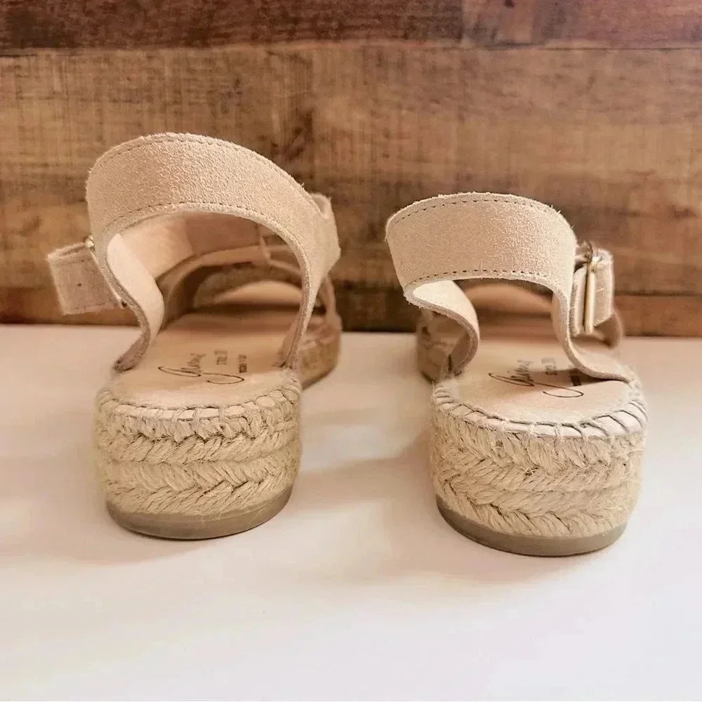 NWOT Gaimo Strappy Wedged Espadrille Sandals